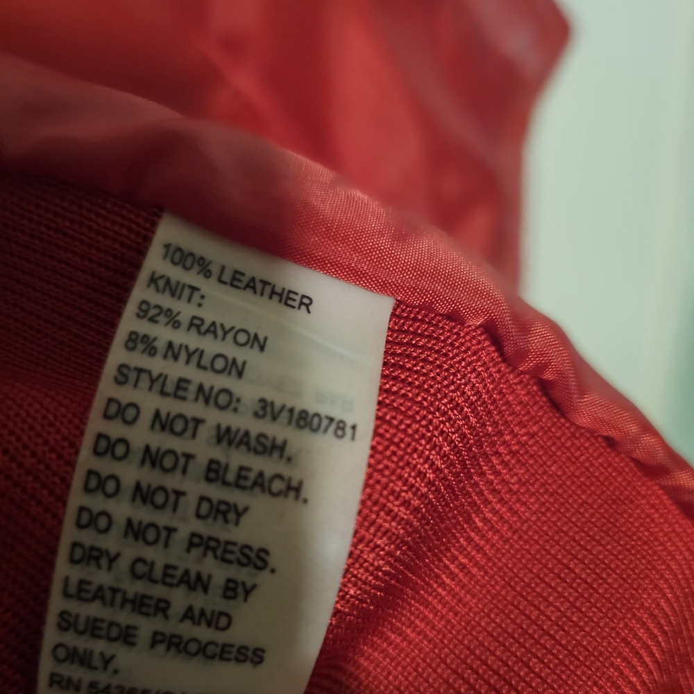 Peter Nygard Quilted Red Utility Jacket XL - Picture 7 of 7